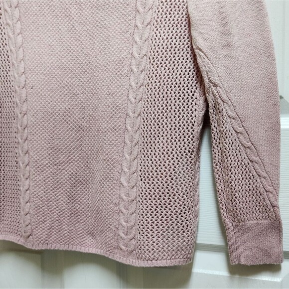 American Eagle Sweater Womens M Pink Ombre Wool Blend Soft Long Sleeve Pullover - Picture 7 of 10